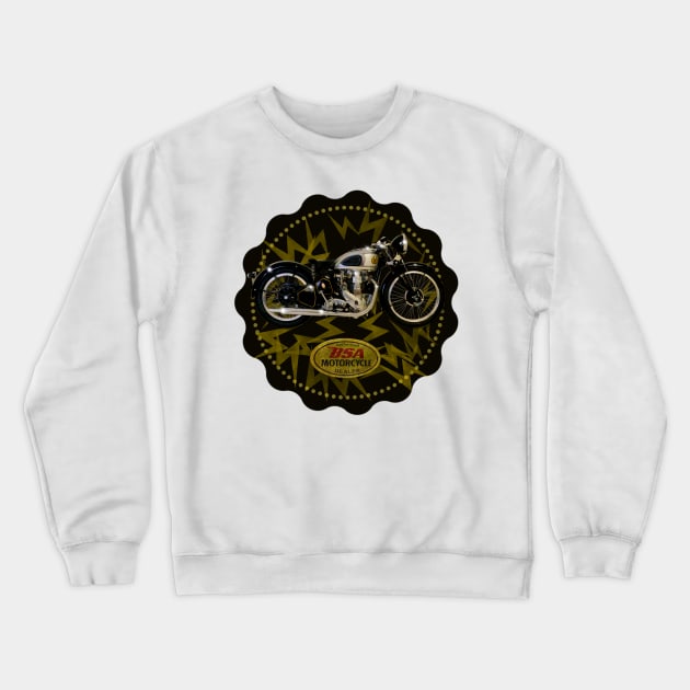 Cafe racer Legends BSA Motorcycles Crewneck Sweatshirt by MotorManiac